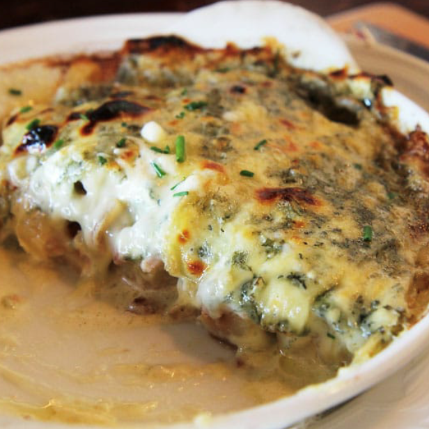 Gratin de brocolis au Bleu de Gex Haut Jura