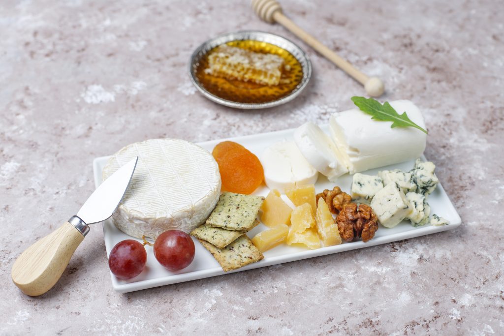plateau de fromages doux
